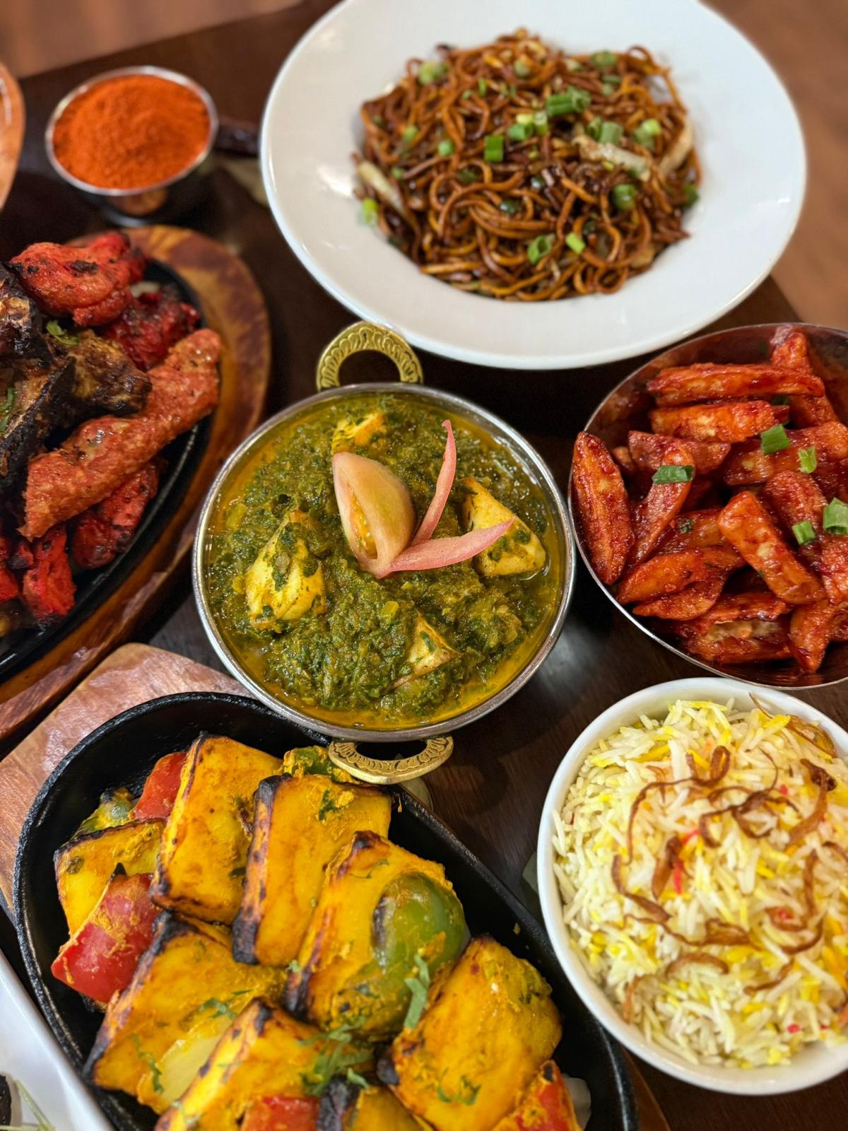 Butter chicken and naan